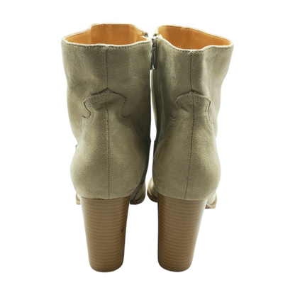 Beige Ankle Boots