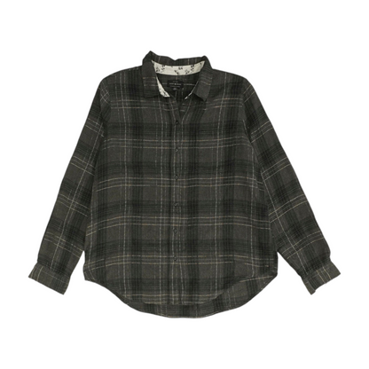 Gray Plaid Button Down