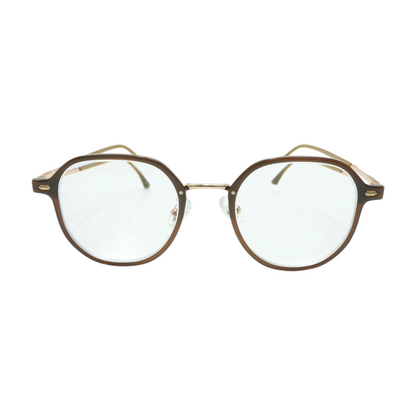 Brown 21029 Round Prescription Eyewear