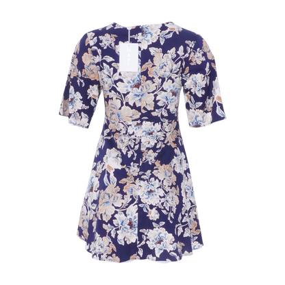 Navy Floral Mini Dress