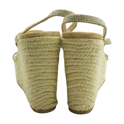 Silver Wedged Sandals