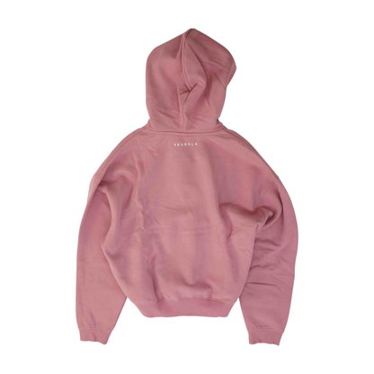 Pink Solid Hoodie Pullover