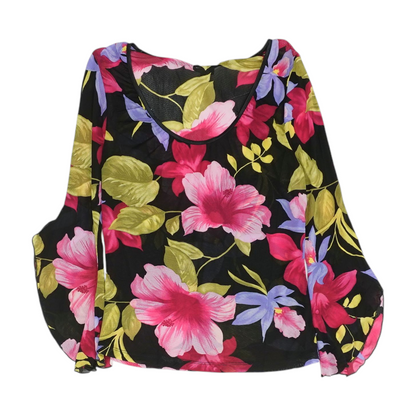 Black Floral Blouse