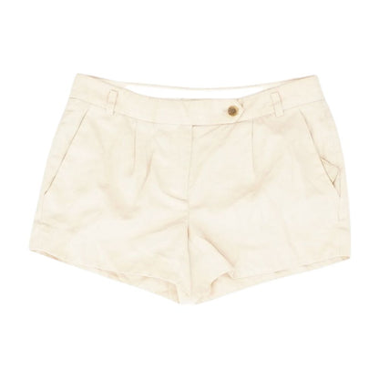 Tan Solid Shorts