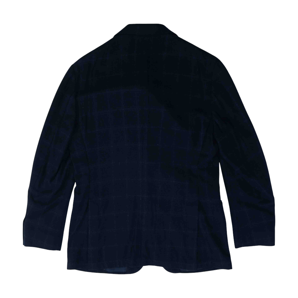 Navy Plaid Sport Coat