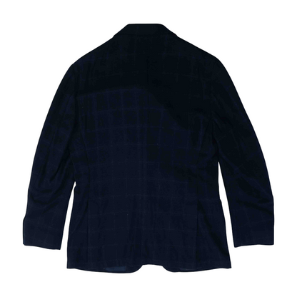 Navy Plaid Sport Coat