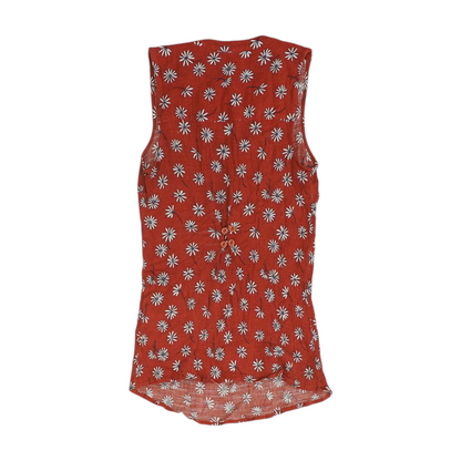 Burgundy Floral Blouse