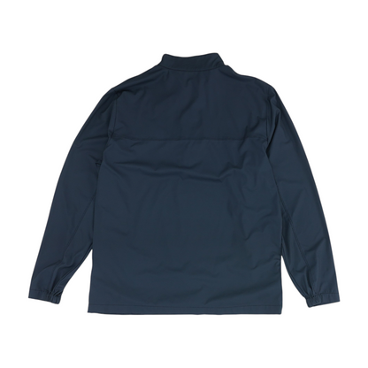 Blue Solid 1/4 Zip Pullover