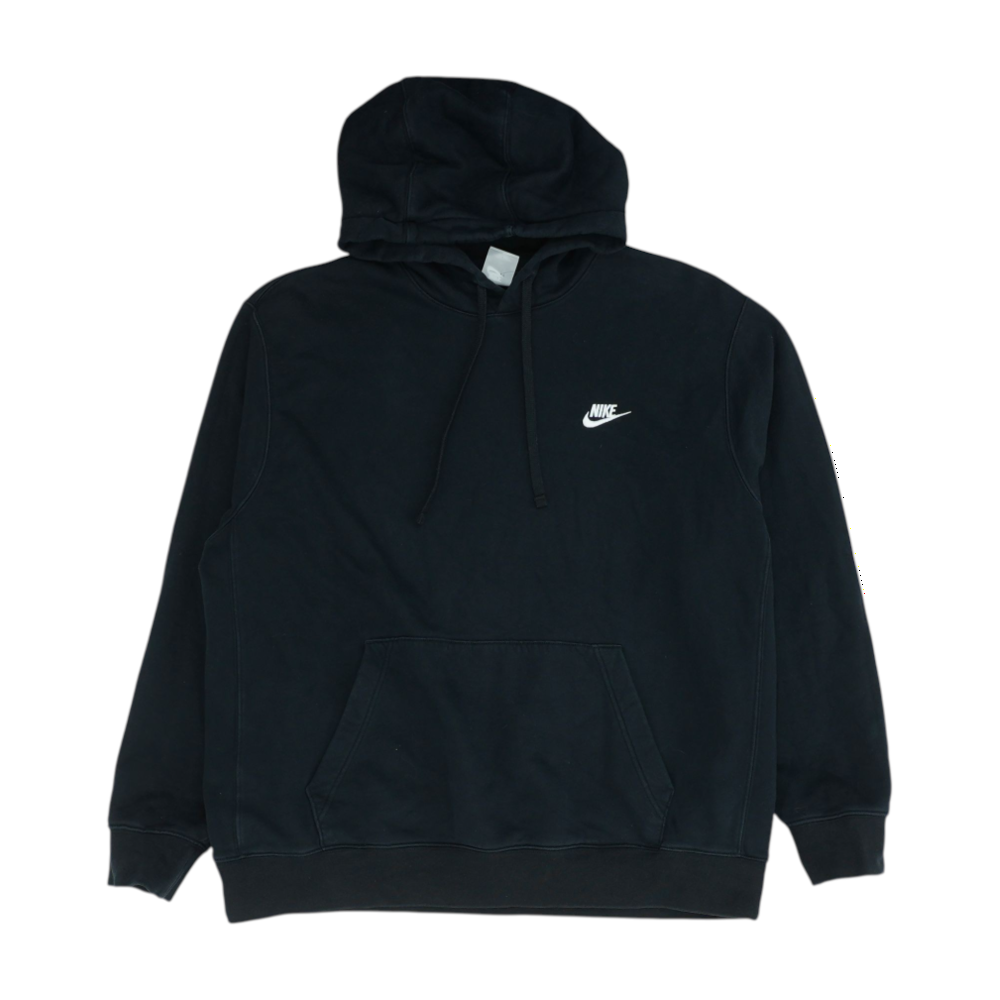 Black Solid Hoodie Pullover