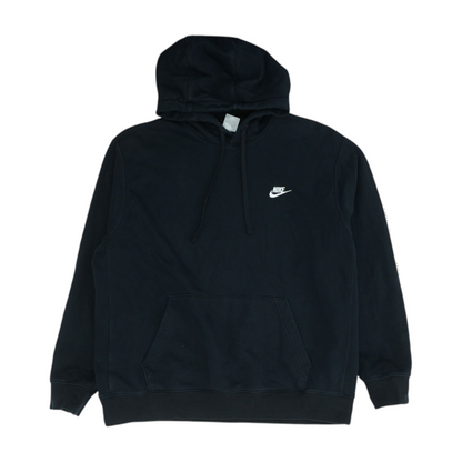 Black Solid Hoodie Pullover