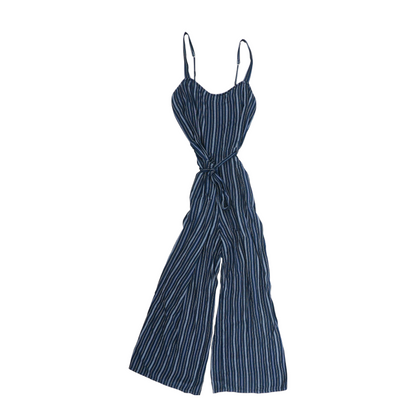 Navy Striped Jumpsuit