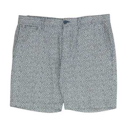 Gray Floral Chino Shorts