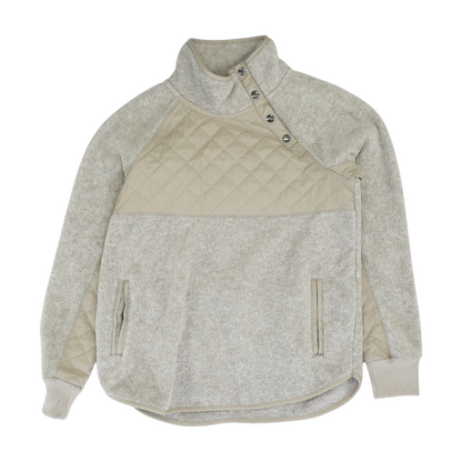 Beige Solid Sweatshirt Pullover
