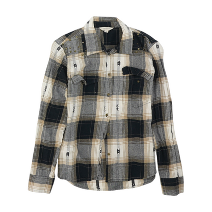 Multi Plaid Flannel Button Down