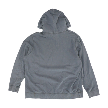 Gray Solid Hoodie Pullover