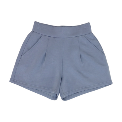 Blue Solid Active Shorts