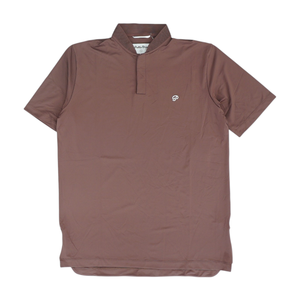 Mauve Solid Short Sleeve Polo