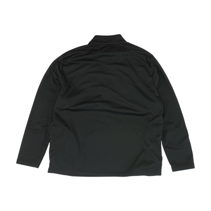 Black Solid 1/4 Zip Pullover