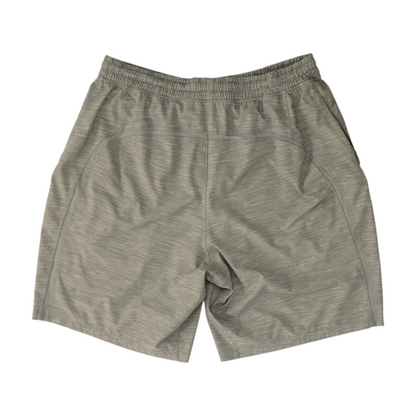 Gray Abstract Active Shorts