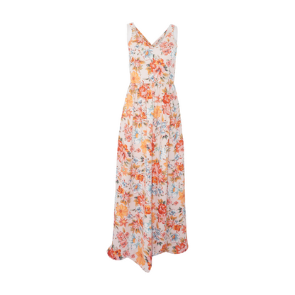 Pink Floral Maxi Dress