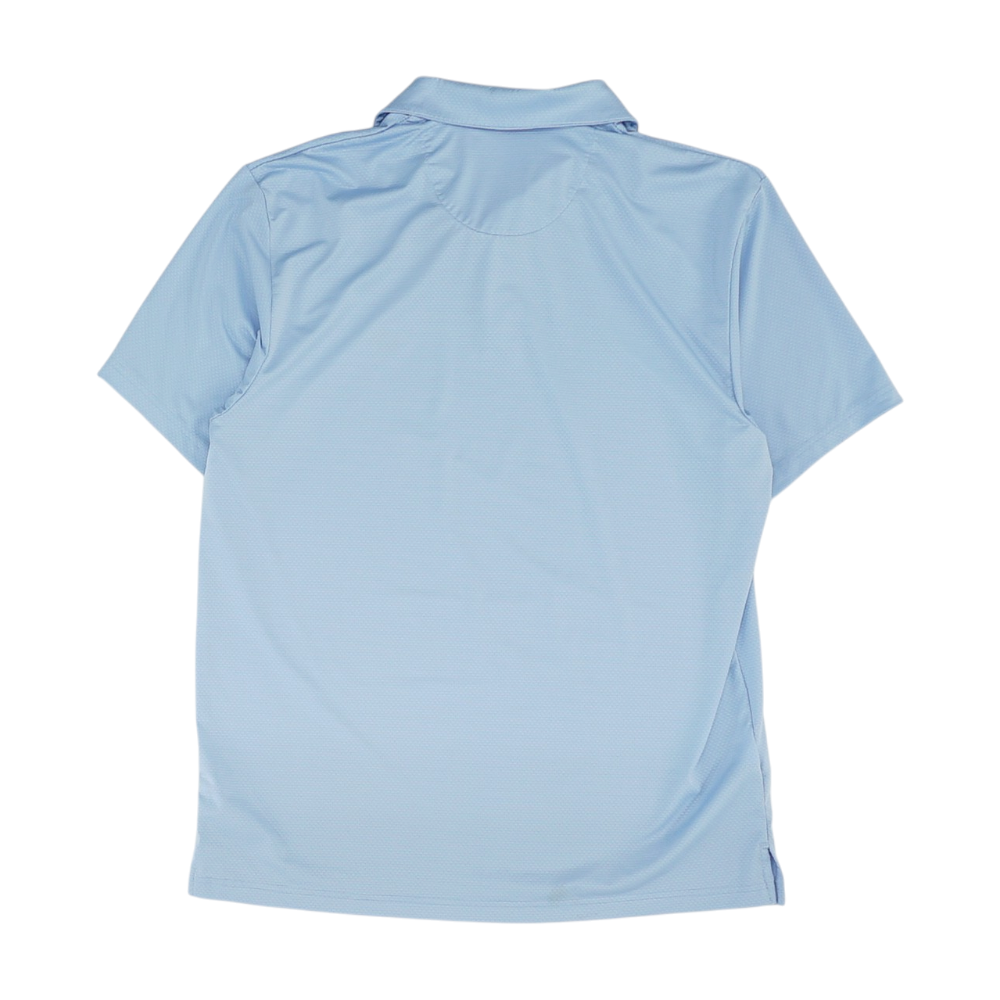 Blue Check Short Sleeve Polo