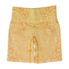 Orange Animal Print Active Shorts
