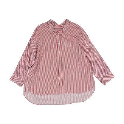Red Striped Button Down