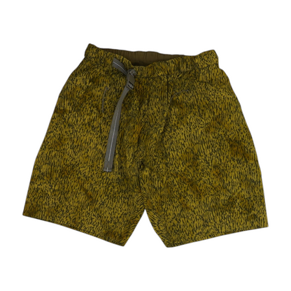 Green Print Active Shorts