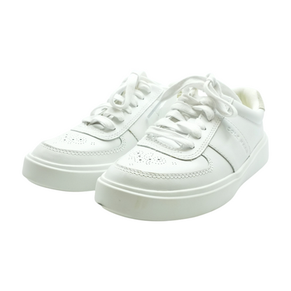 White Low-Top Athletic Shoes