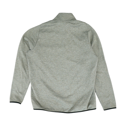 Gray Solid 1/4 Zip Pullover