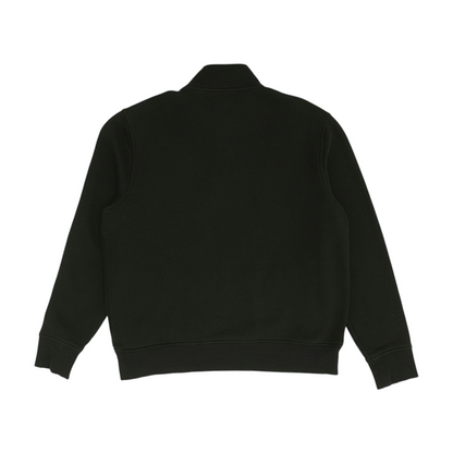 Black Solid 1/4 Zip Pullover