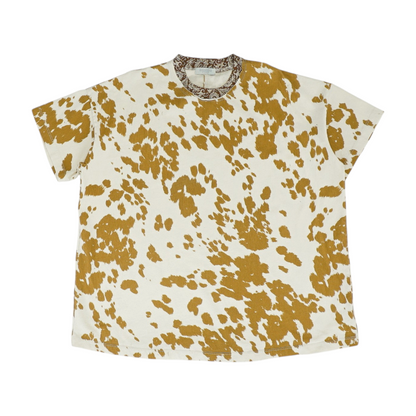 Ragabond Studio Beige Animal Print T-Shirt – Image 1