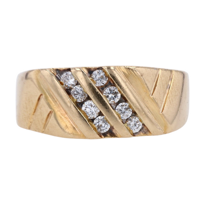 1/4 ctw 14K Yellow Gold Diamond Band