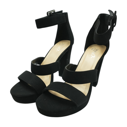 Black Block Heels