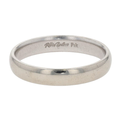 14K White Gold Comfort Fit Band