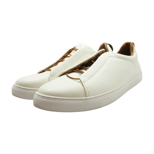White Slip-On Casual Shoes