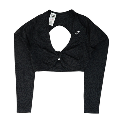 Black Print Active T-Shirt