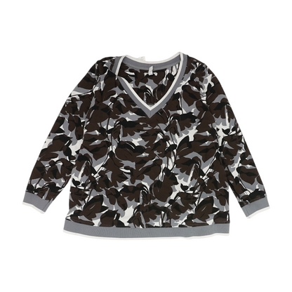 Multi Plus Floral Sweatshirt Pullover