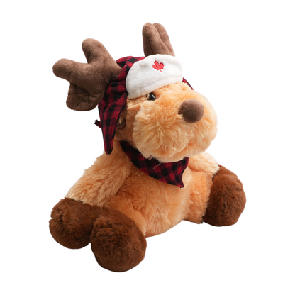 Moose with Bandana Hat Plush Toy