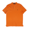 Orange Solid Short Sleeve Polo
