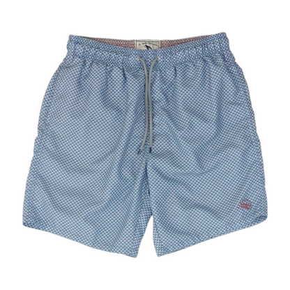 Blue Geometric Swim Bottom