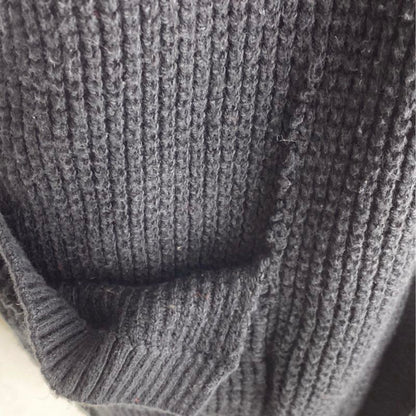Black Cardigan Sweater