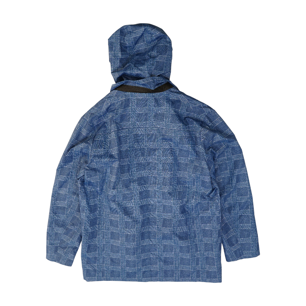 Blue Plaid Rain Jacket