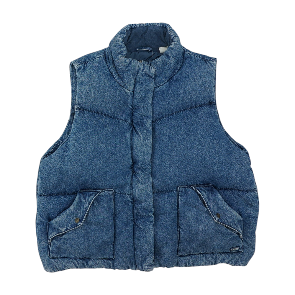 Blue Solid Vest
