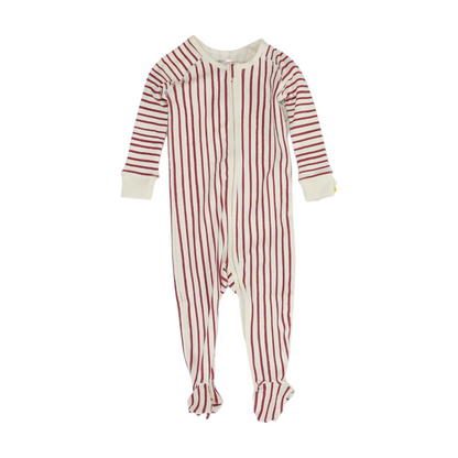 White Striped One-Piece