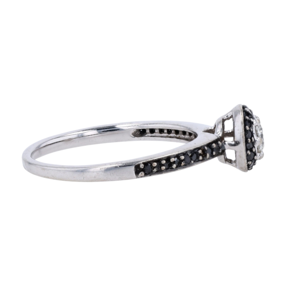 1/3 ctw 9K White Gold Diamond Engagement Ring – Image 4