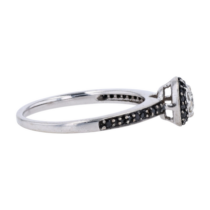1/3 ctw 9K White Gold Diamond Engagement Ring – Image 4