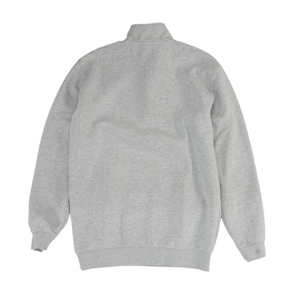 Gray Solid 1/4 Zip Pullover