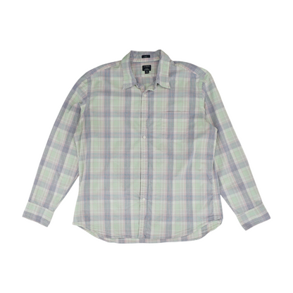 Multi Plaid Long Sleeve Button Down