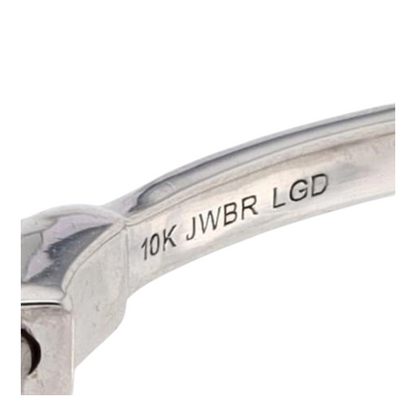 1 ctw 10K White Gold Lab Grown Diamond Hoop Earrings – Image 3